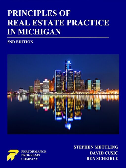 Title details for Principles of Real Estate Practice in Michigan by Stephen Mettling - Available